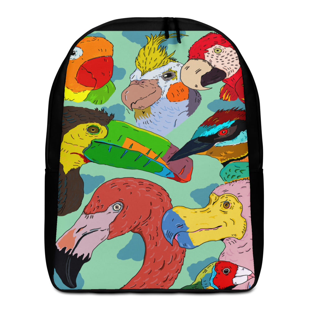 Minimalist Backpack exotic birds - ragnacold Default Title