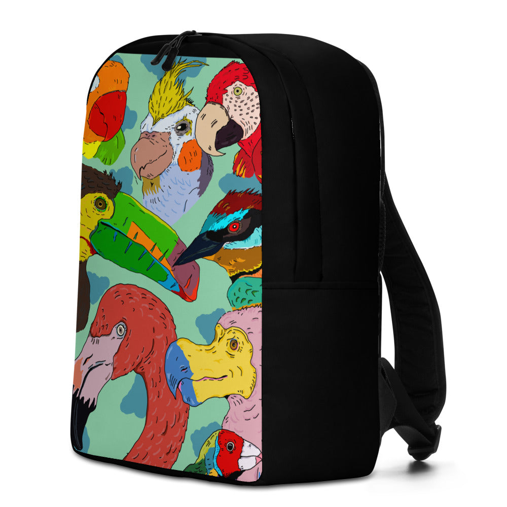 Minimalist Backpack exotic birds - ragnacold