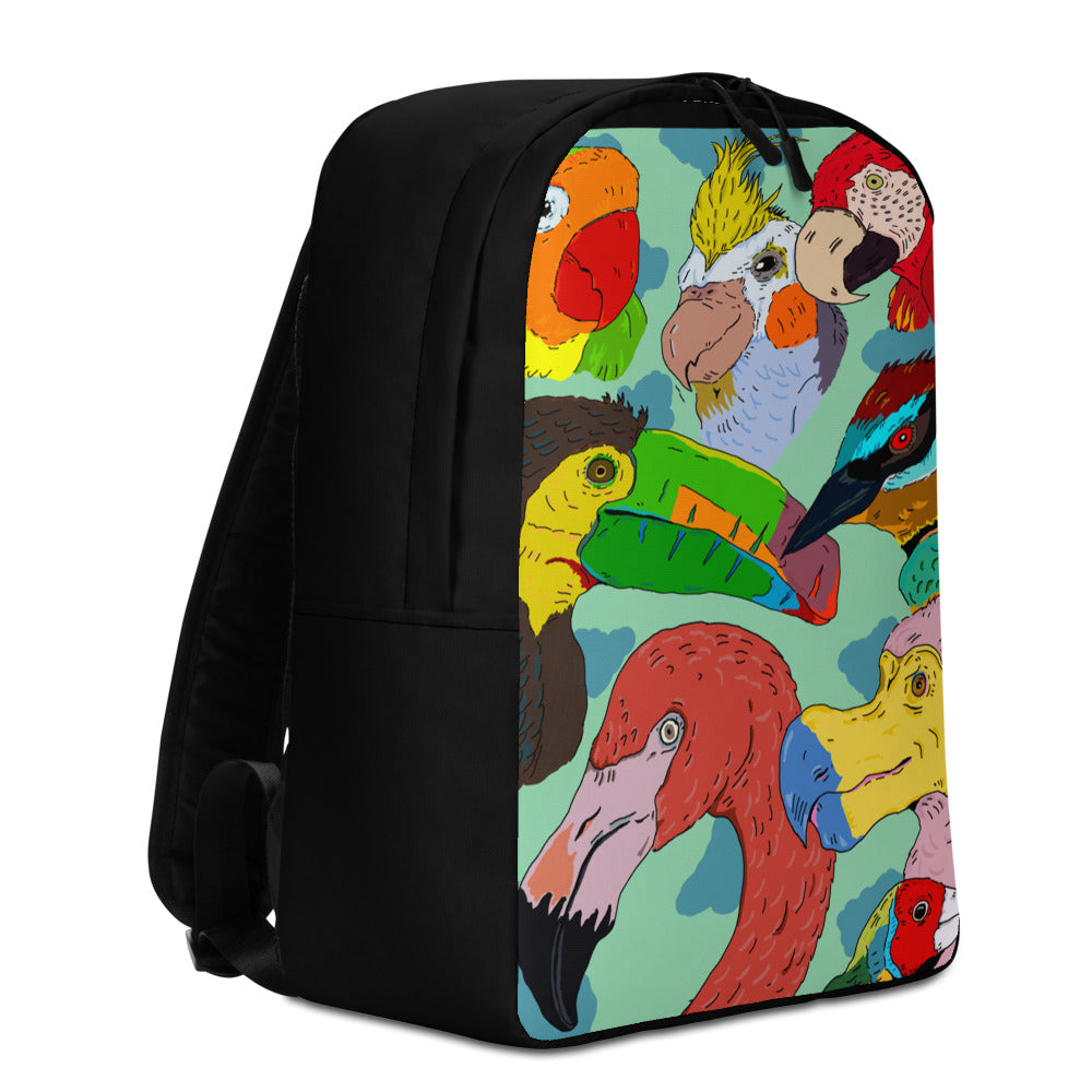 Minimalist Backpack exotic birds - ragnacold
