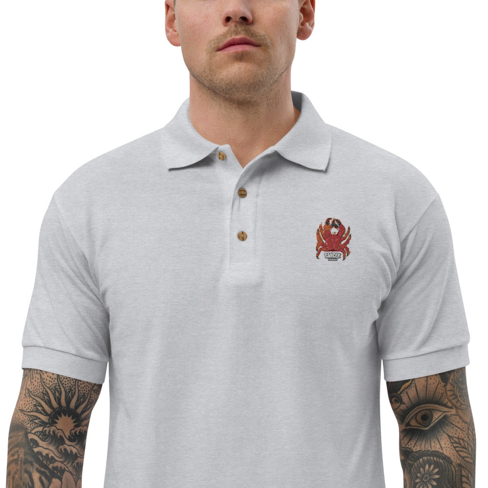 Embroidered Polo Shirt cancer zodiac - ragnacold Sport Grey / S