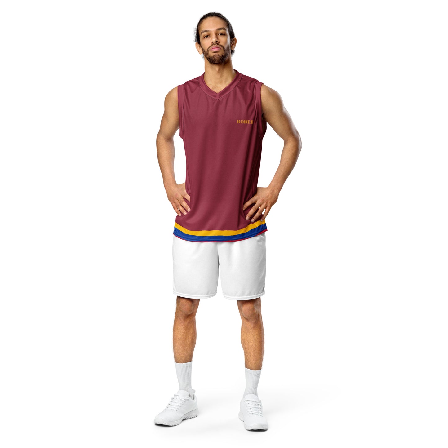 Recycled unisex basketball jersey ROBERT