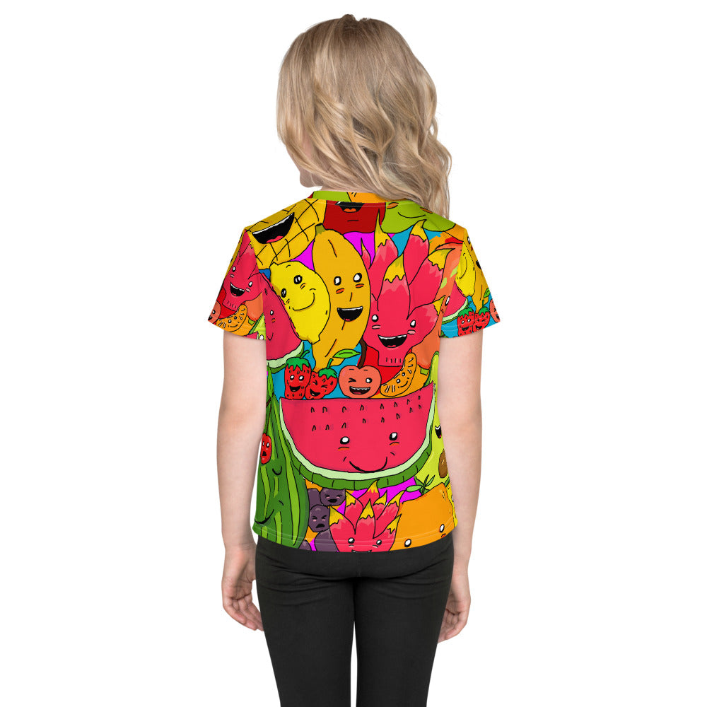 Kids crew neck t-shirt fruits tropical - ragnacold