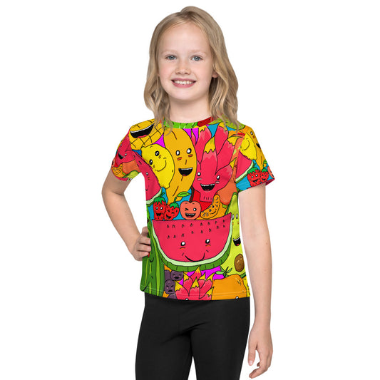 Kids crew neck t-shirt fruits tropical - ragnacold 2T