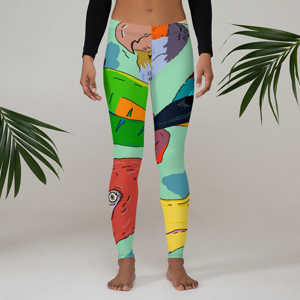 Leggings exotic birds - ragnacold XS