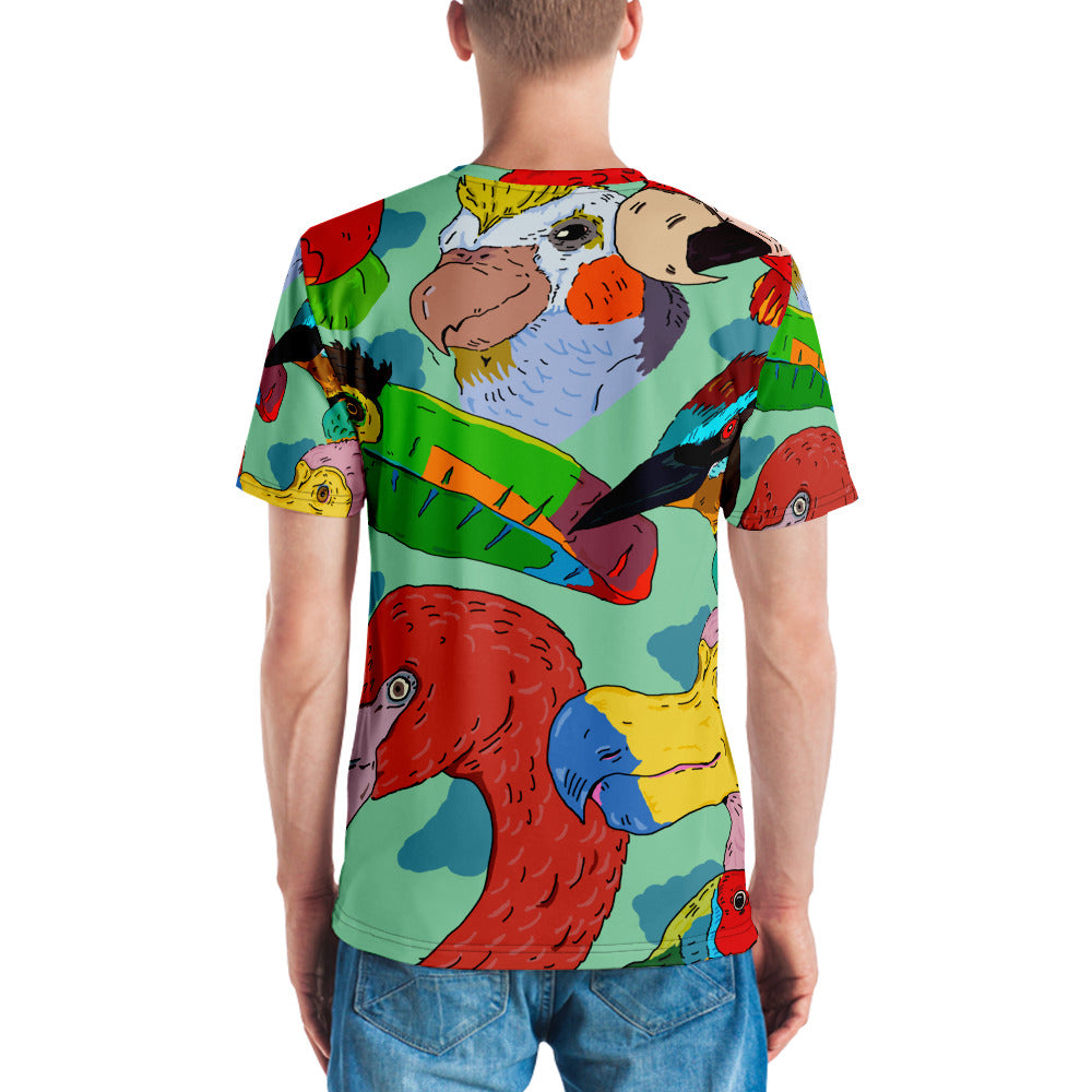 Men's T-shirt tropical exotic birds - ragnacold