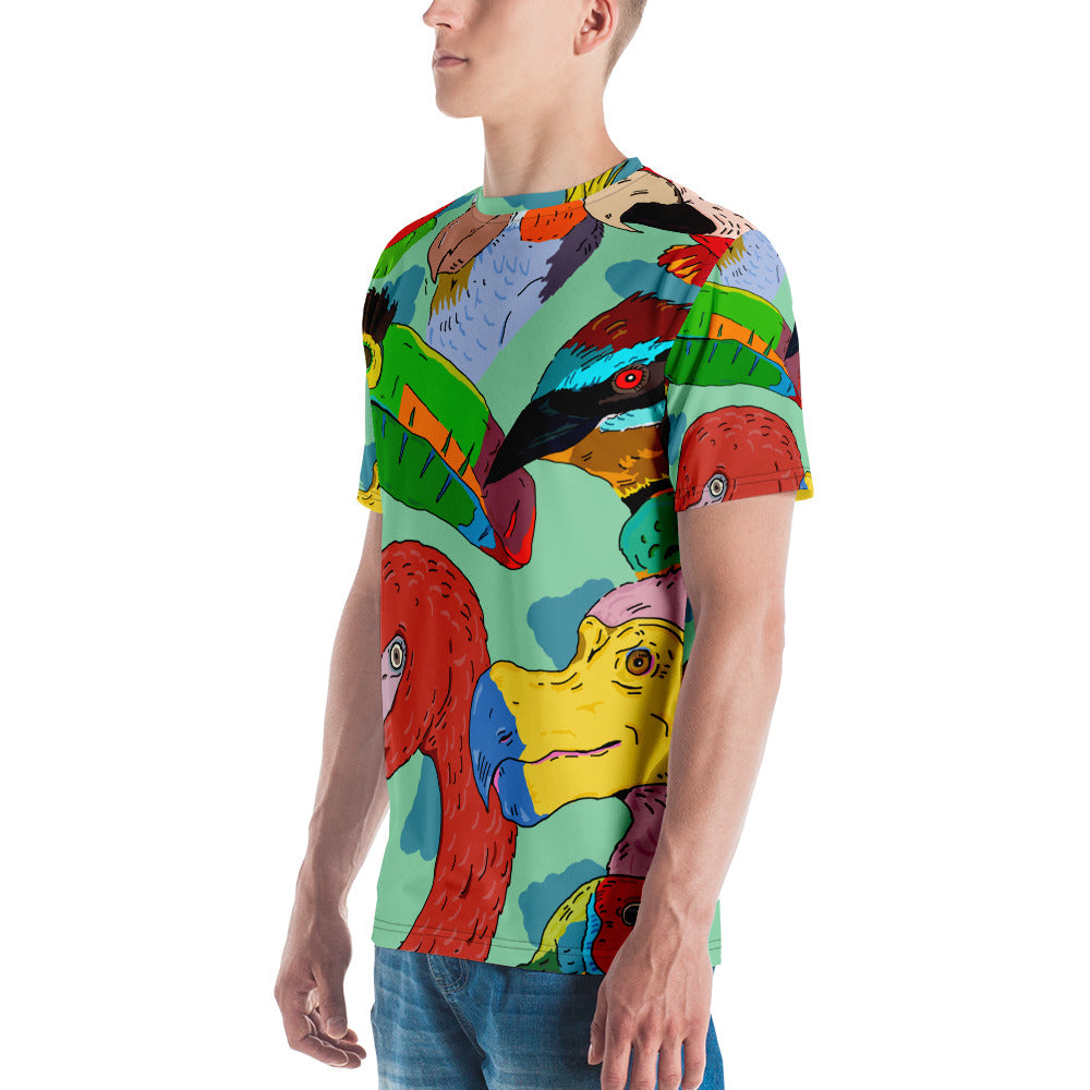 Men's T-shirt tropical exotic birds - ragnacold