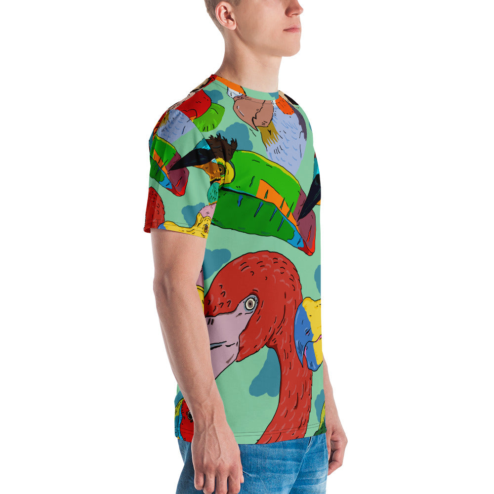 Men's T-shirt tropical exotic birds - ragnacold