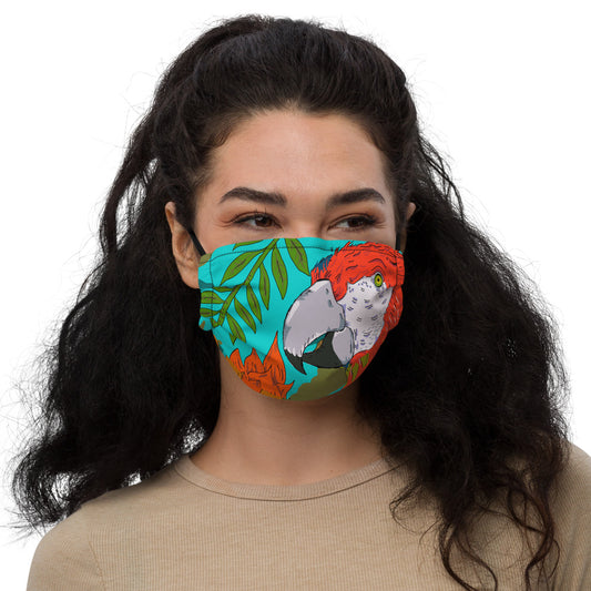 Premium face mask tropical bird parrot - ragnacold Default Title