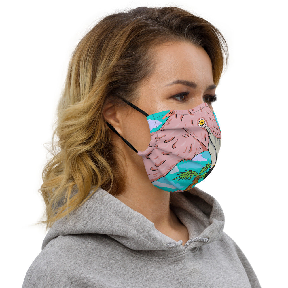 Premium face mask flamenco birds - ragnacold