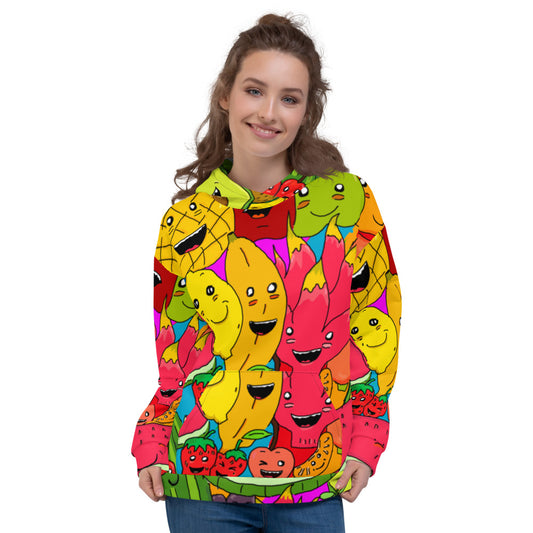 Unisex Hoodie fruit rainbow - ragnacold XS