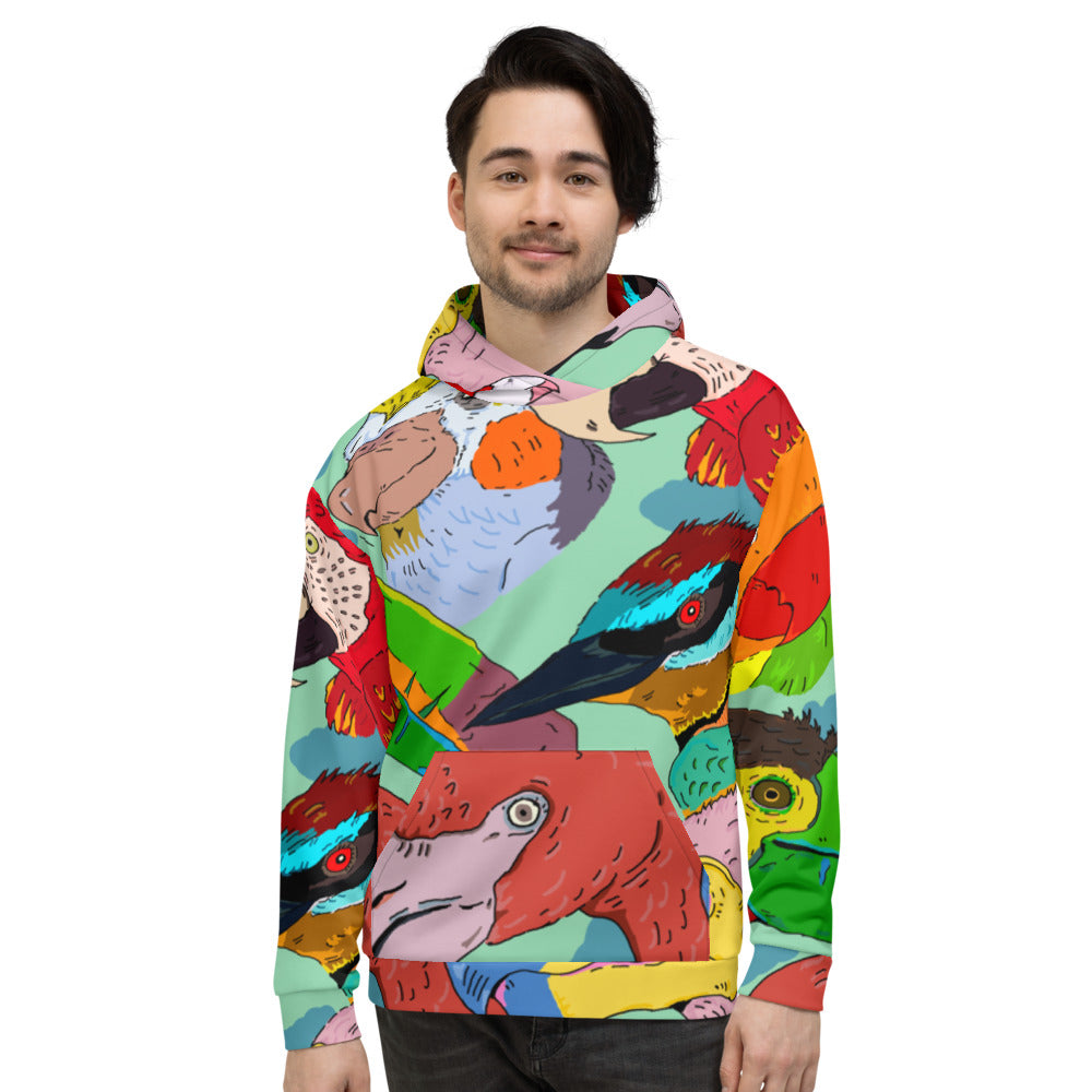 Unisex Hoodie exotic birds - ragnacold XS