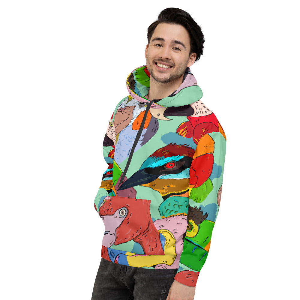 Unisex Hoodie exotic birds - ragnacold