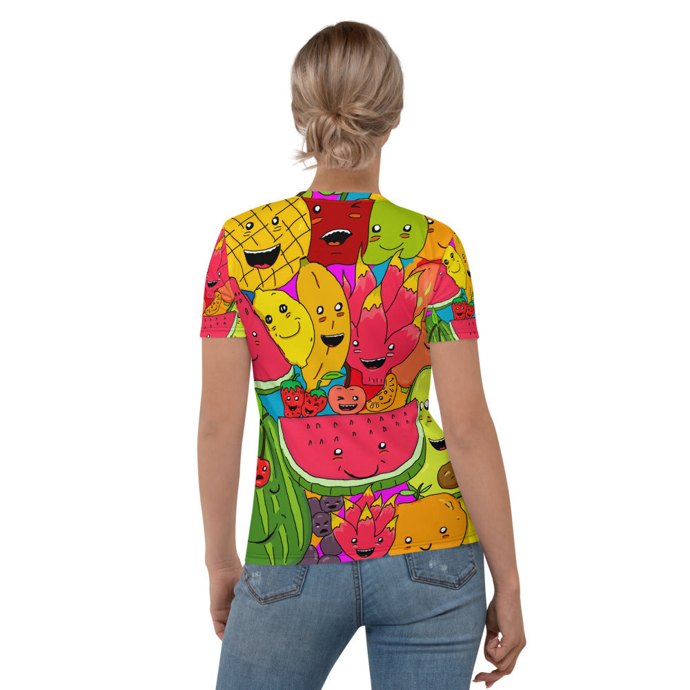 Women's T-shirt fruit tropical rainbow - ragnacold