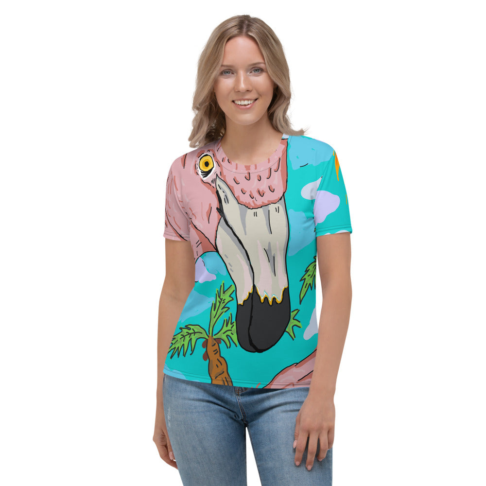 Women's T-shirt flamenco tropical - ragnacold XS