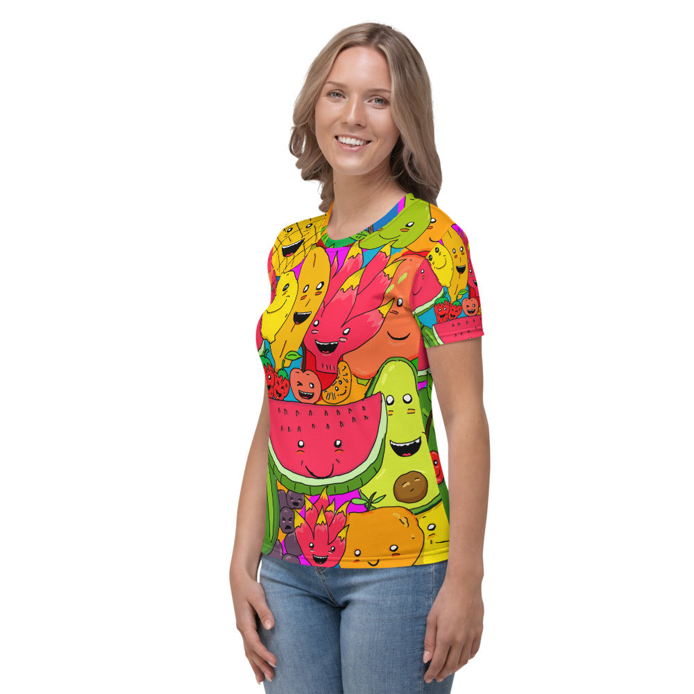 Women's T-shirt fruit tropical rainbow - ragnacold