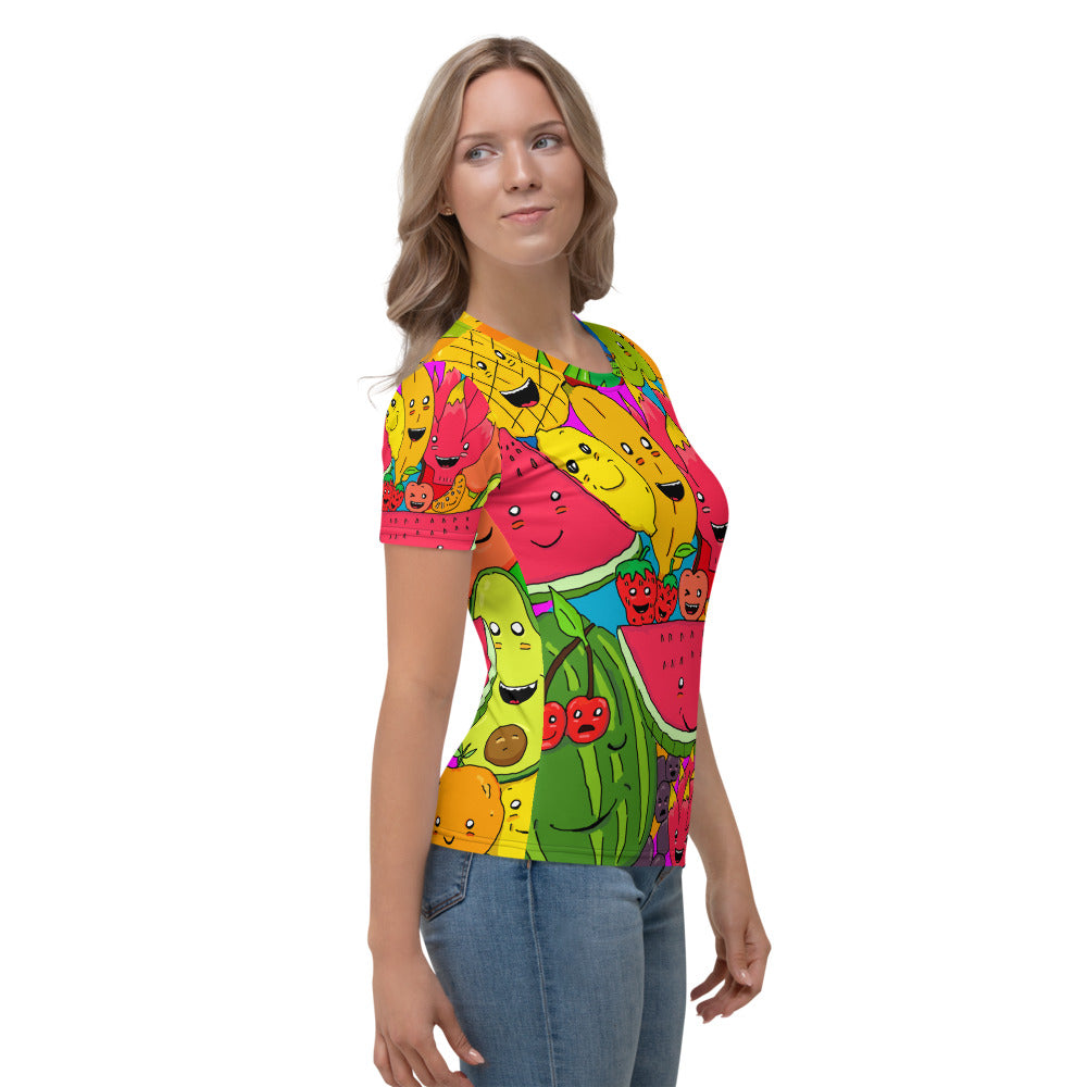 Women's T-shirt fruit tropical rainbow - ragnacold