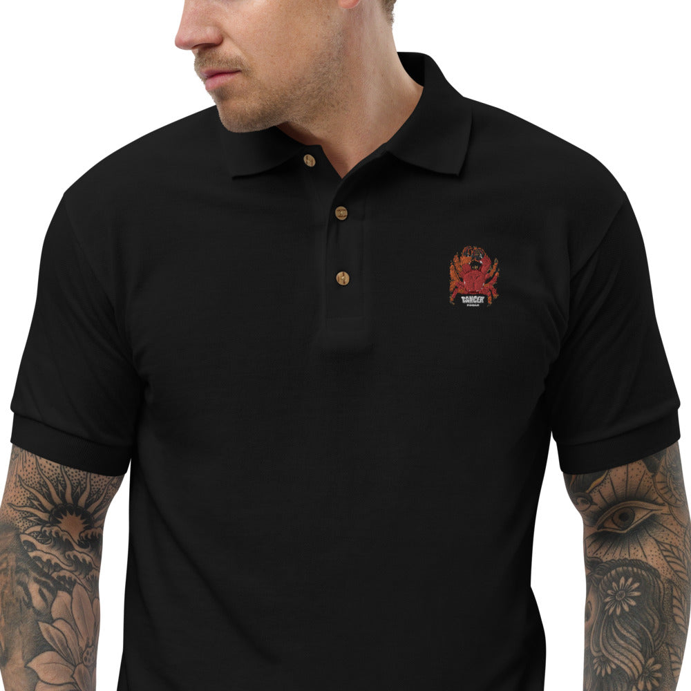 Embroidered Polo Shirt cancer zodiac - ragnacold