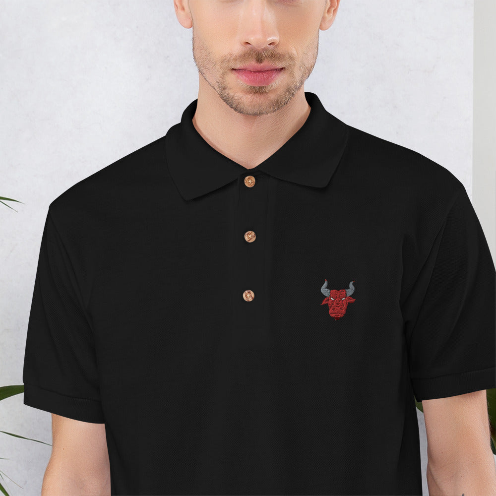 Embroidered Polo Shirt red bull - ragnacold