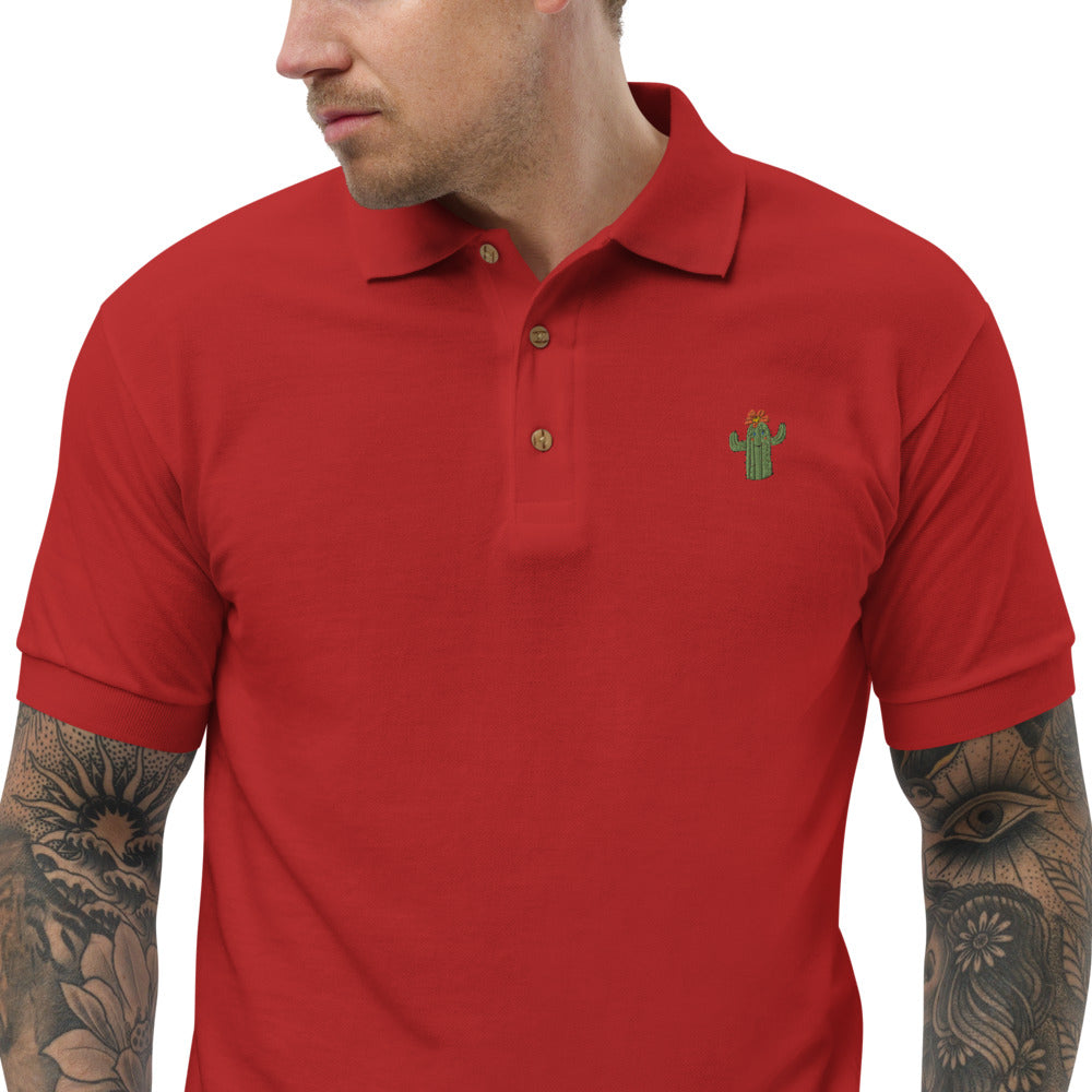 Embroidered Polo Shirt cactus - ragnacold