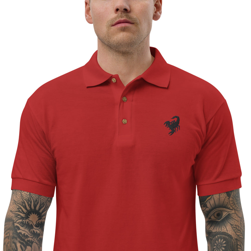 Embroidered Polo Shirt scorpio - ragnacold Red / S