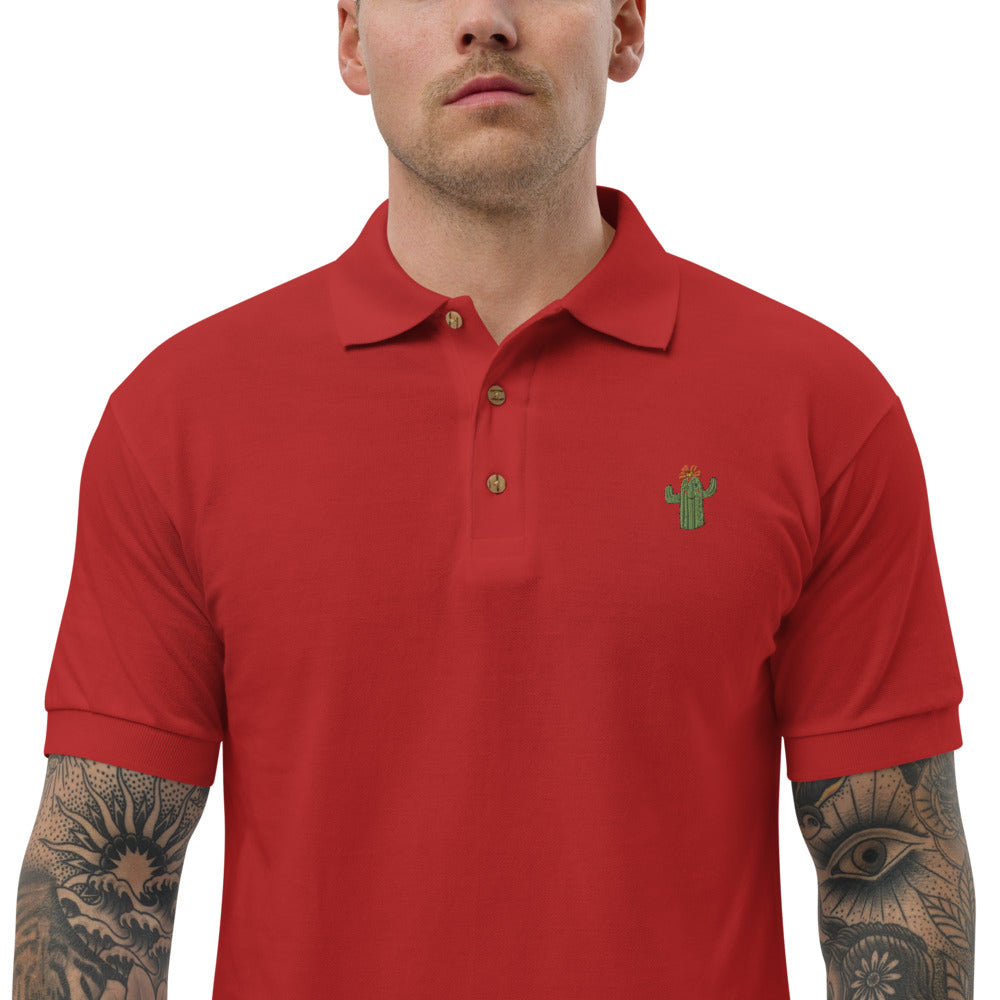 Embroidered Polo Shirt cactus – ragnacold