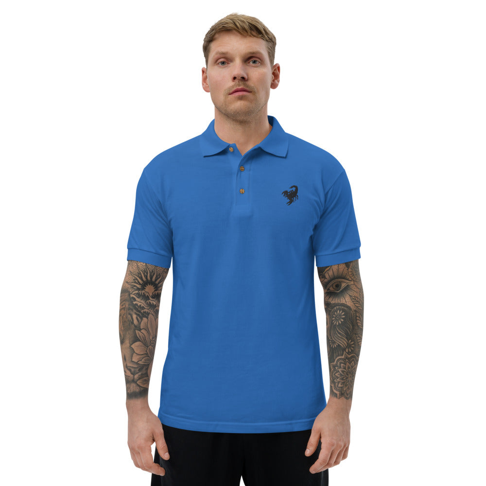 Embroidered Polo Shirt scorpio - ragnacold