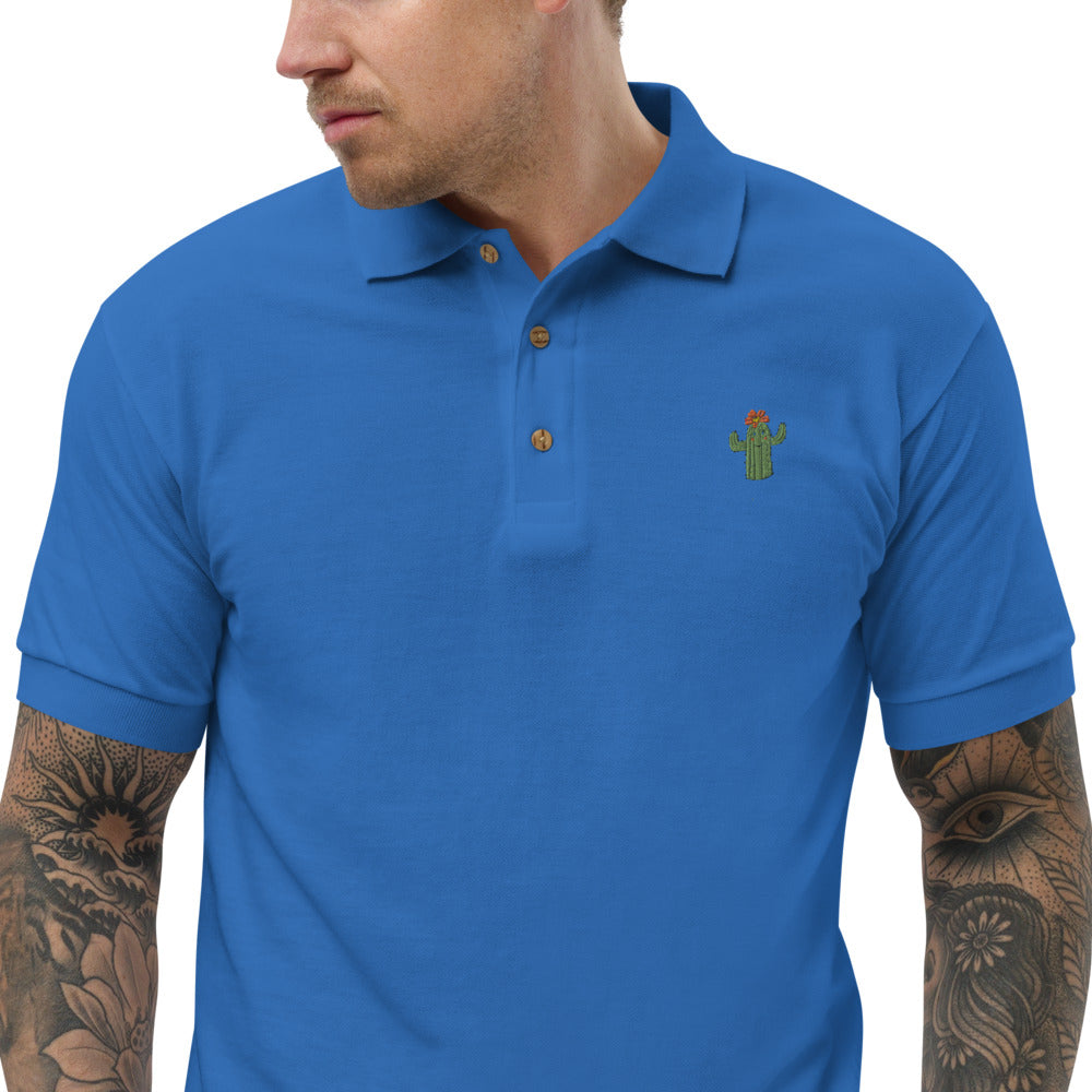 Embroidered Polo Shirt cactus - ragnacold