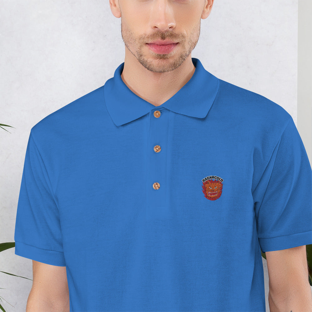 Embroidered Polo Shirt wild ragnacold - ragnacold Royal / S