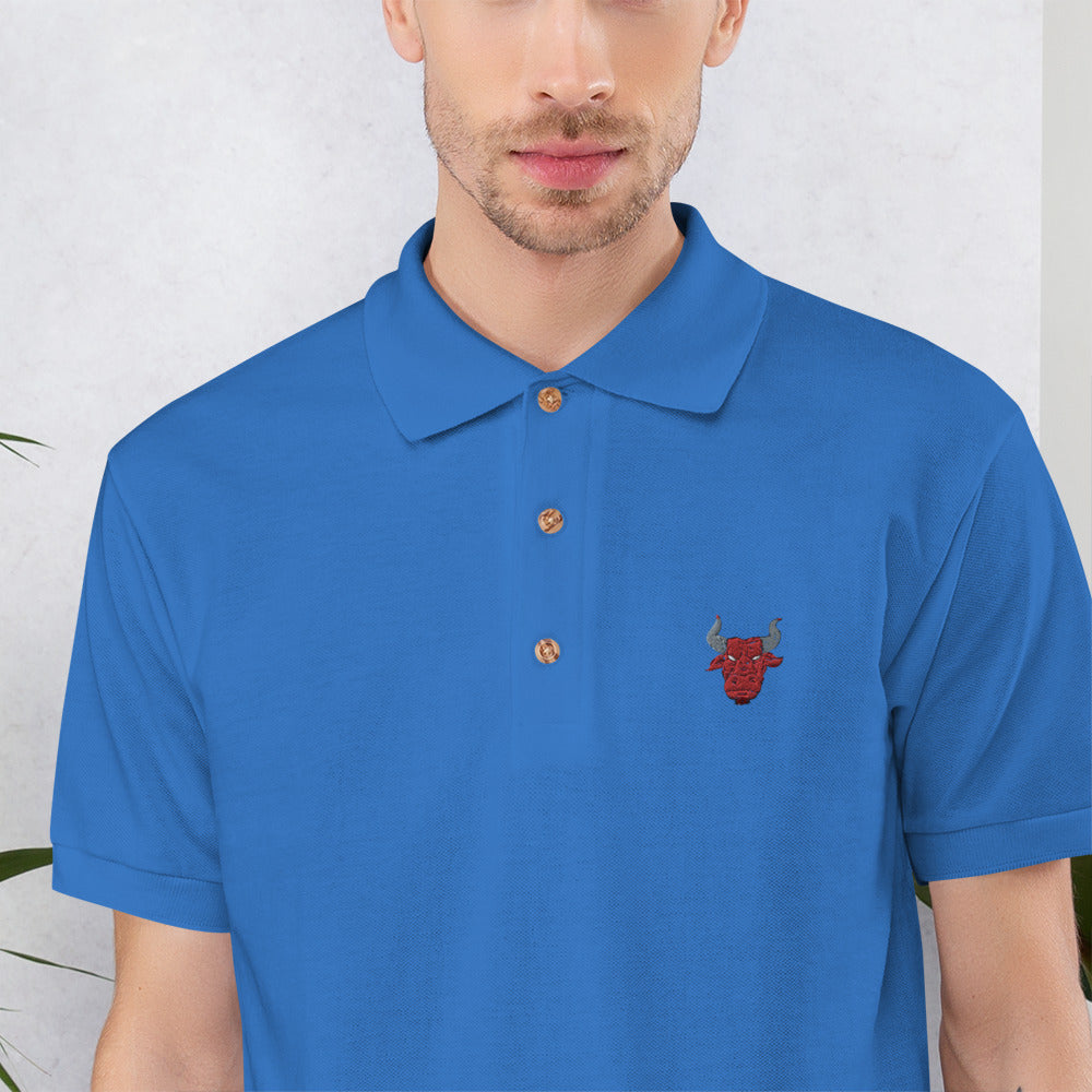 Embroidered Polo Shirt red bull - ragnacold