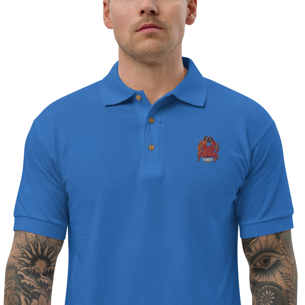 Embroidered Polo Shirt cancer zodiac - ragnacold Royal / S