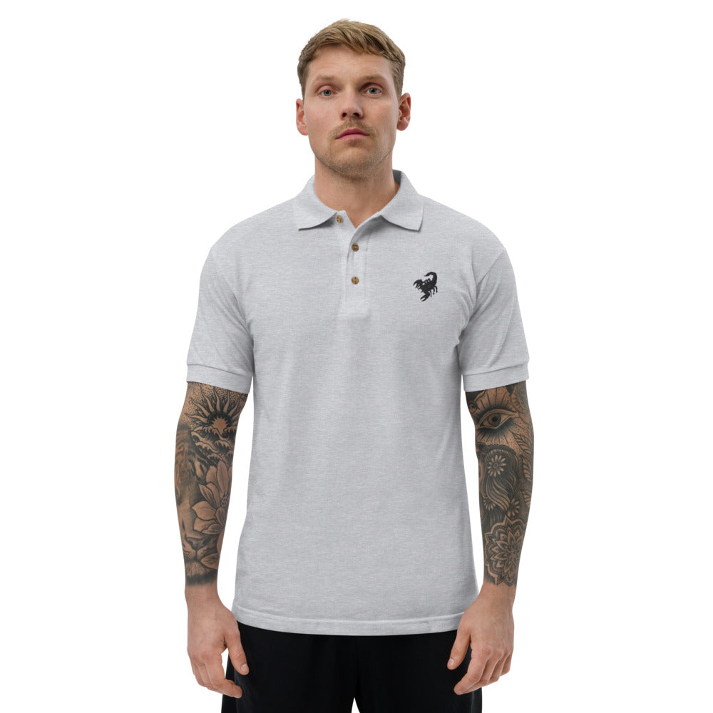 Embroidered Polo Shirt scorpio - ragnacold