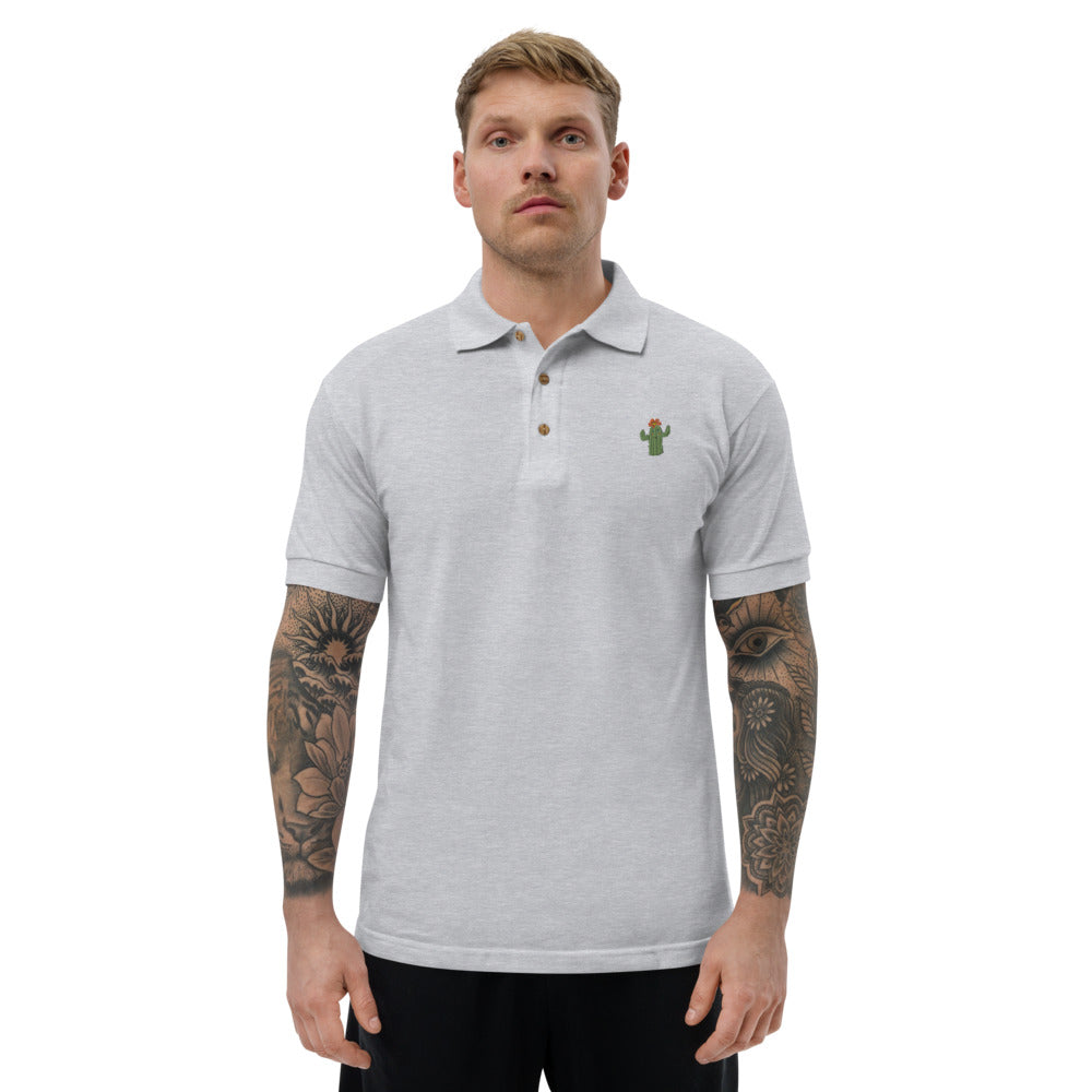 Embroidered Polo Shirt cactus - ragnacold