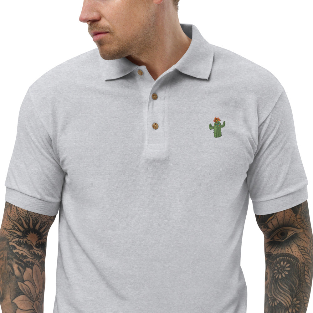 Embroidered Polo Shirt cactus - ragnacold