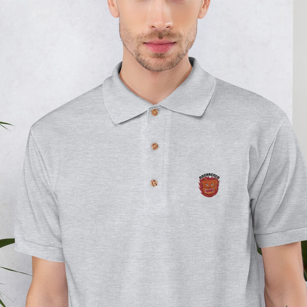 Embroidered Polo Shirt wild ragnacold - ragnacold Sport Grey / S