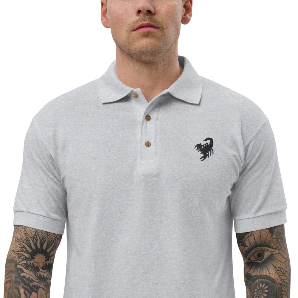 Embroidered Polo Shirt scorpio - ragnacold Sport Grey / S