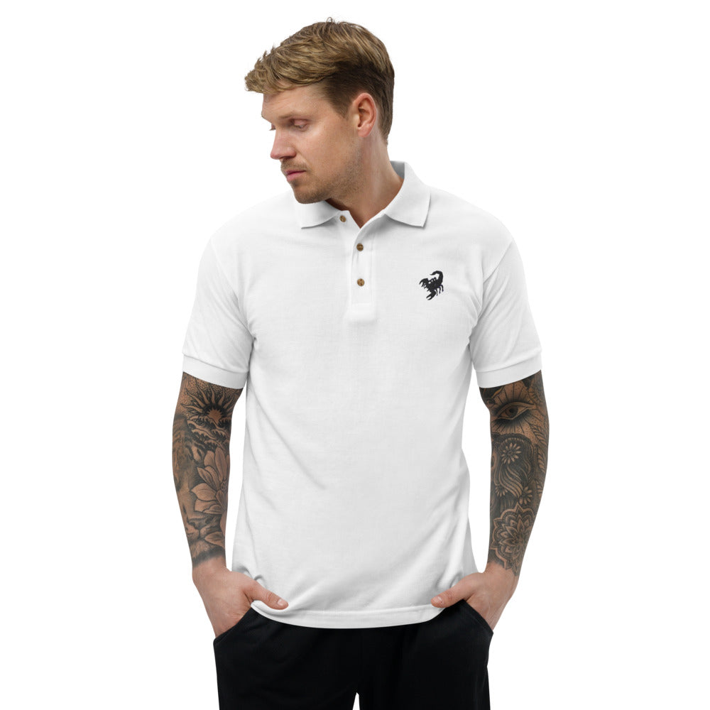 Embroidered Polo Shirt scorpio - ragnacold