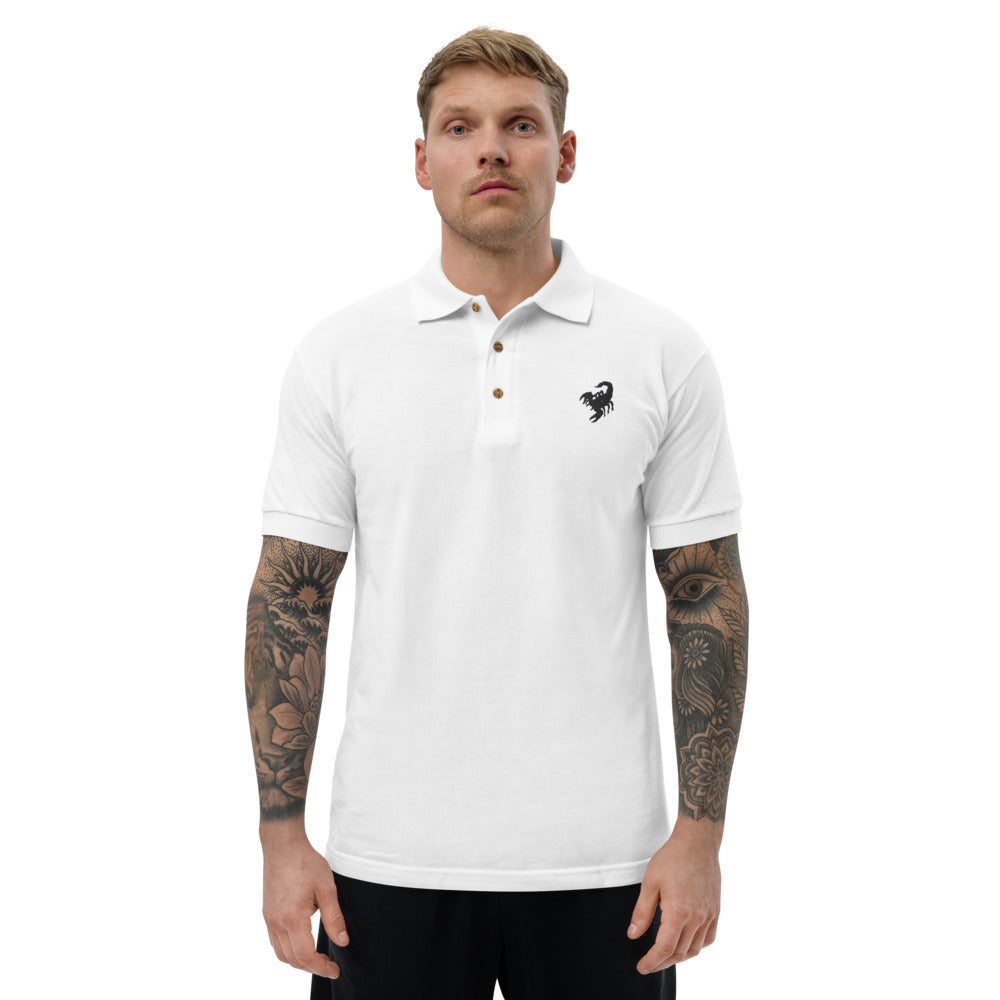 Embroidered Polo Shirt scorpio - ragnacold