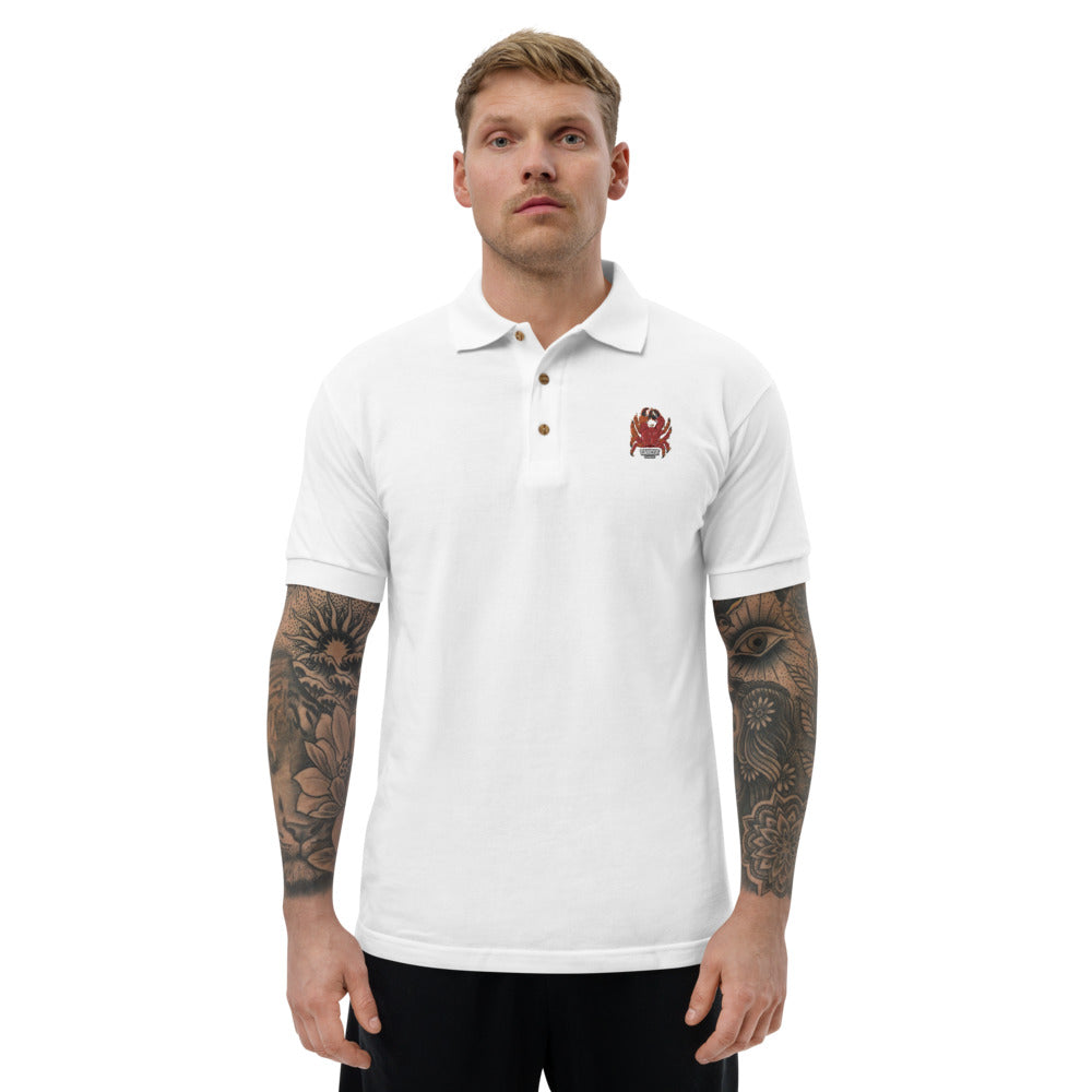 Embroidered Polo Shirt cancer zodiac - ragnacold