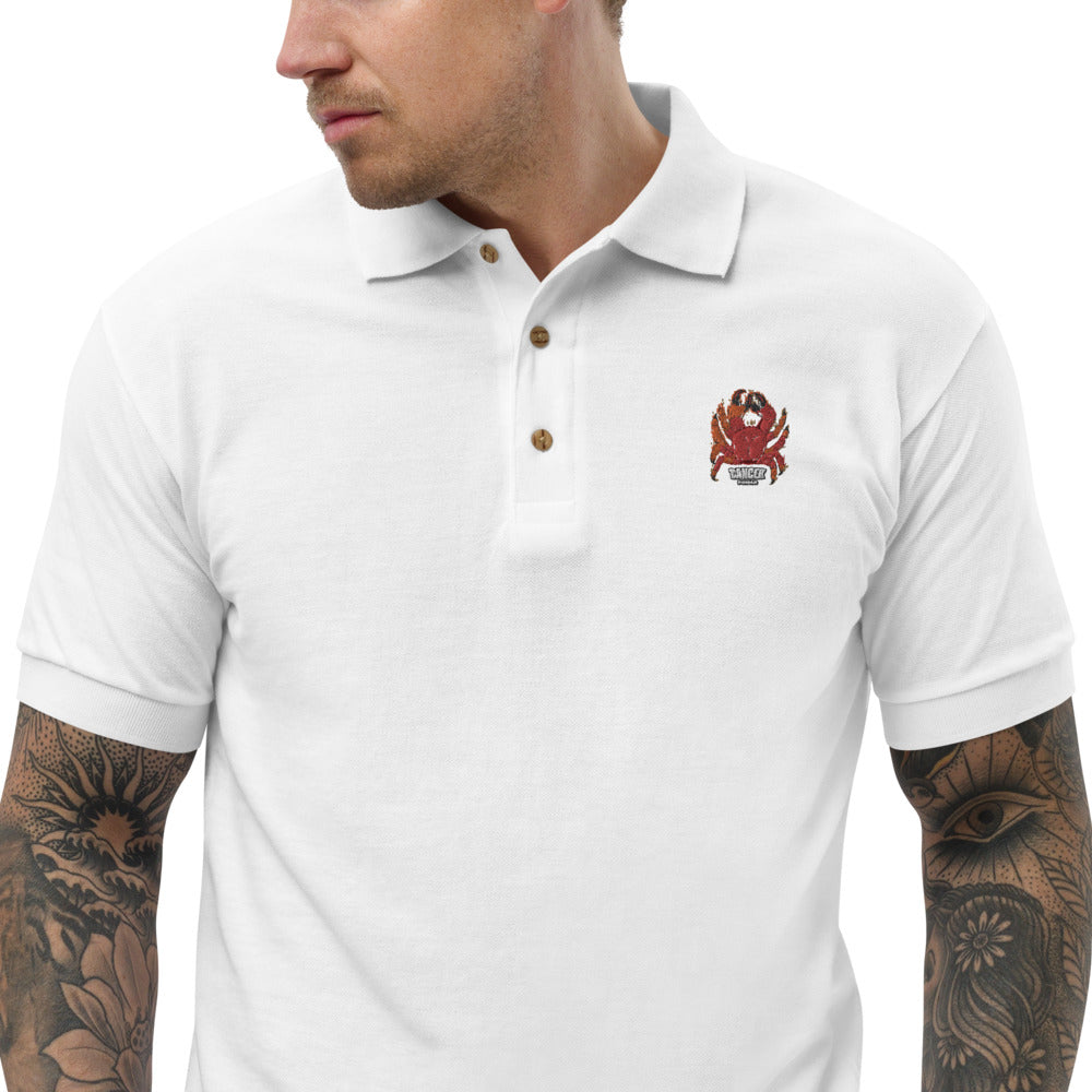 Embroidered Polo Shirt cancer zodiac - ragnacold