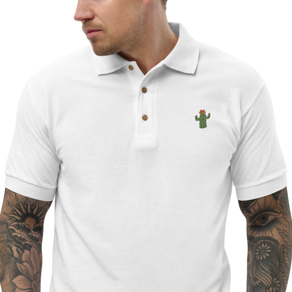 Embroidered Polo Shirt cactus - ragnacold