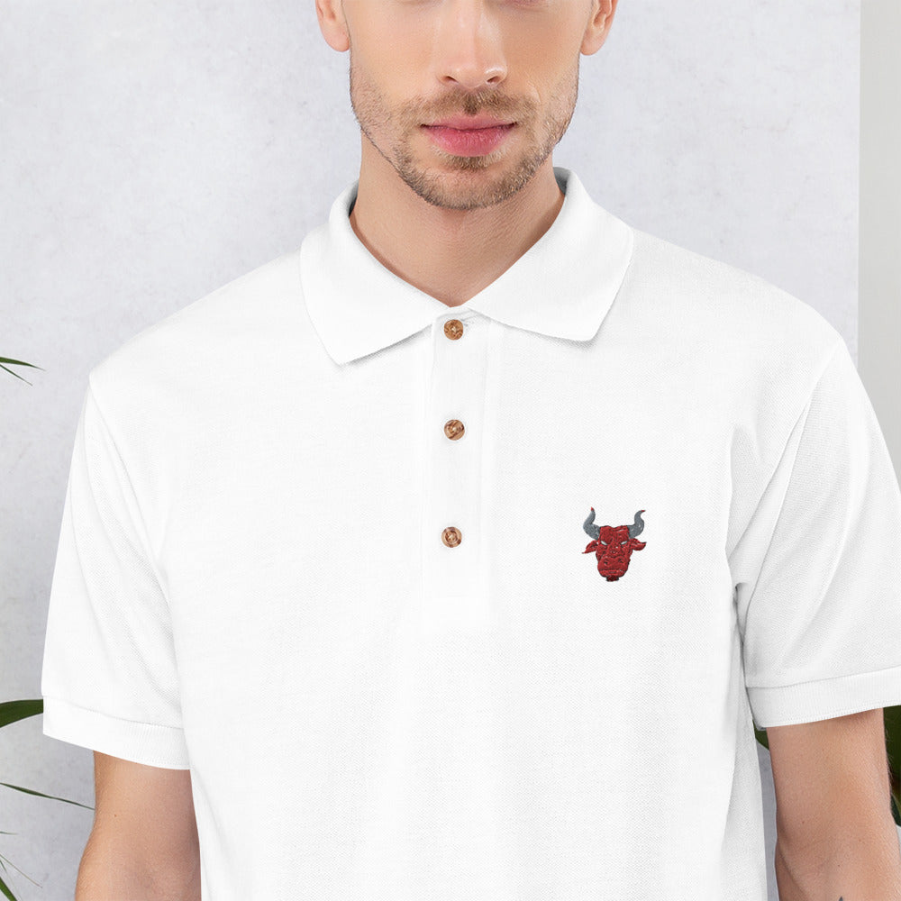 Embroidered Polo Shirt red bull - ragnacold