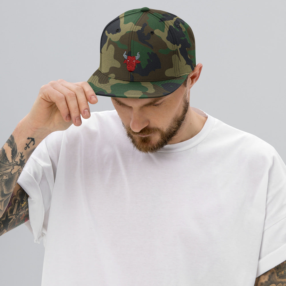 Snapback Hat red bull spain - ragnacold Green Camo