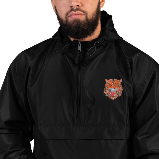 Embroidered Champion Packable Jacket wild cat - ragnacold Black / S