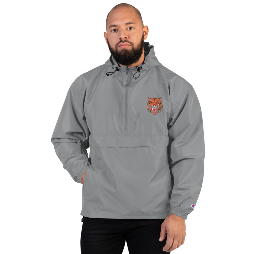 Embroidered Champion Packable Jacket wild cat - ragnacold