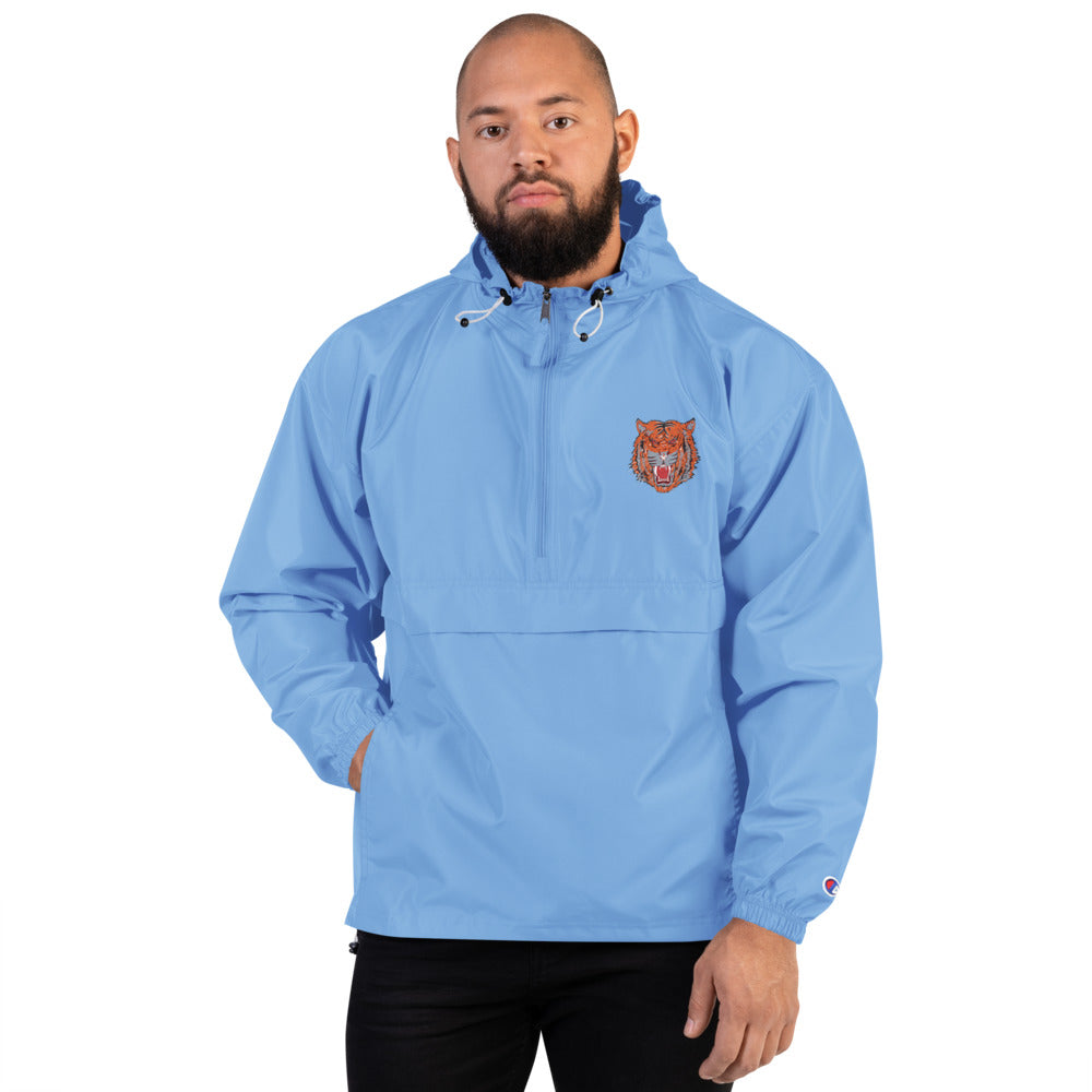 Embroidered Champion Packable Jacket wild cat - ragnacold