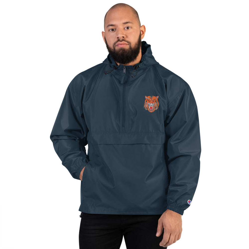 Embroidered Champion Packable Jacket wild cat - ragnacold