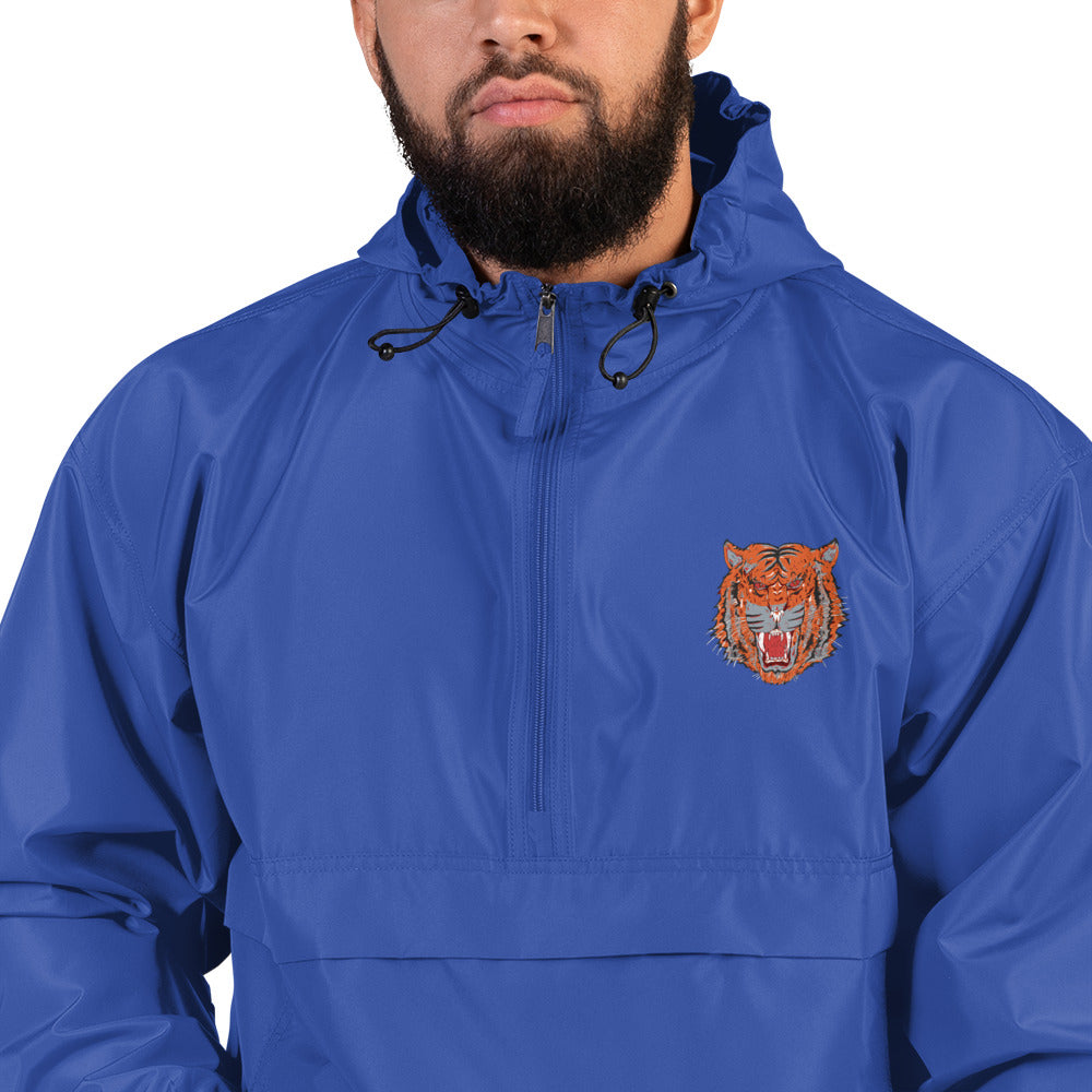 Embroidered Champion Packable Jacket wild cat - ragnacold Royal Blue / S