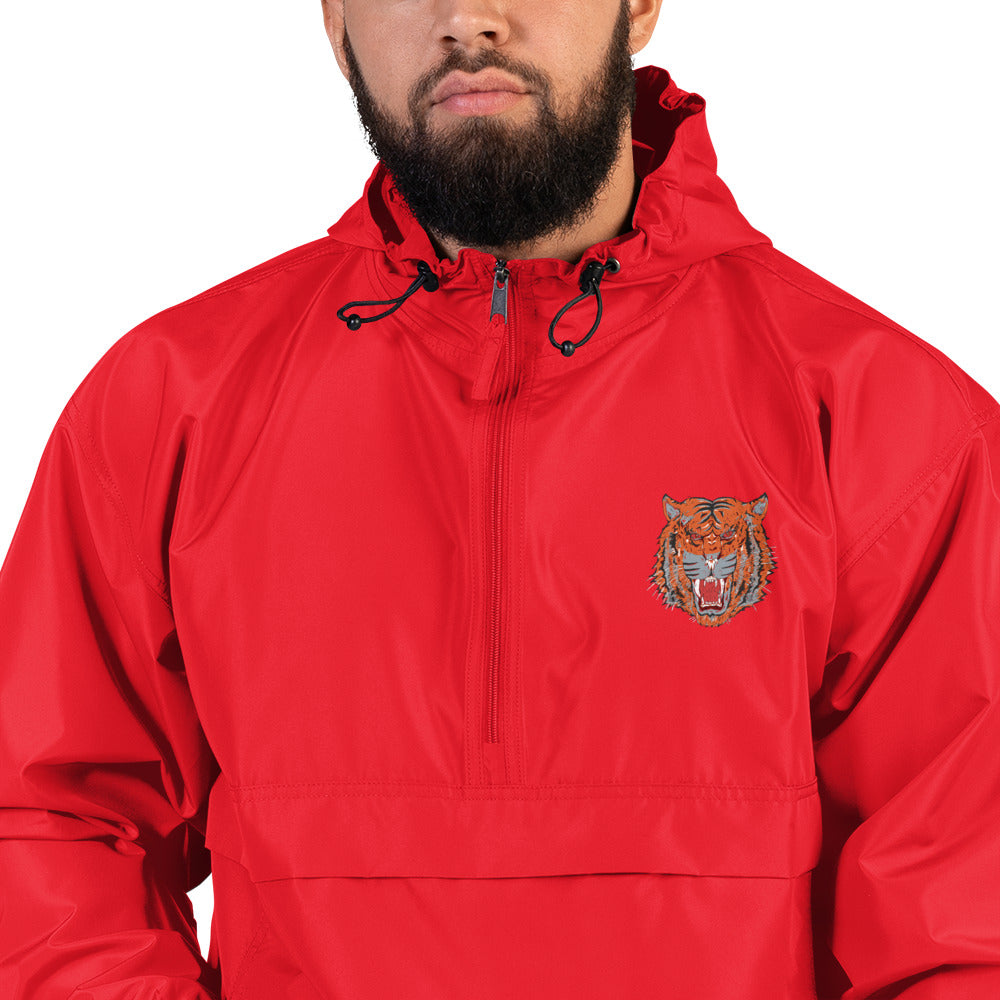 Embroidered Champion Packable Jacket wild cat - ragnacold Scarlet / S