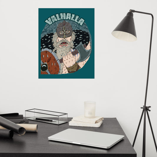 Poster viking warrior - ragnacold 16×20