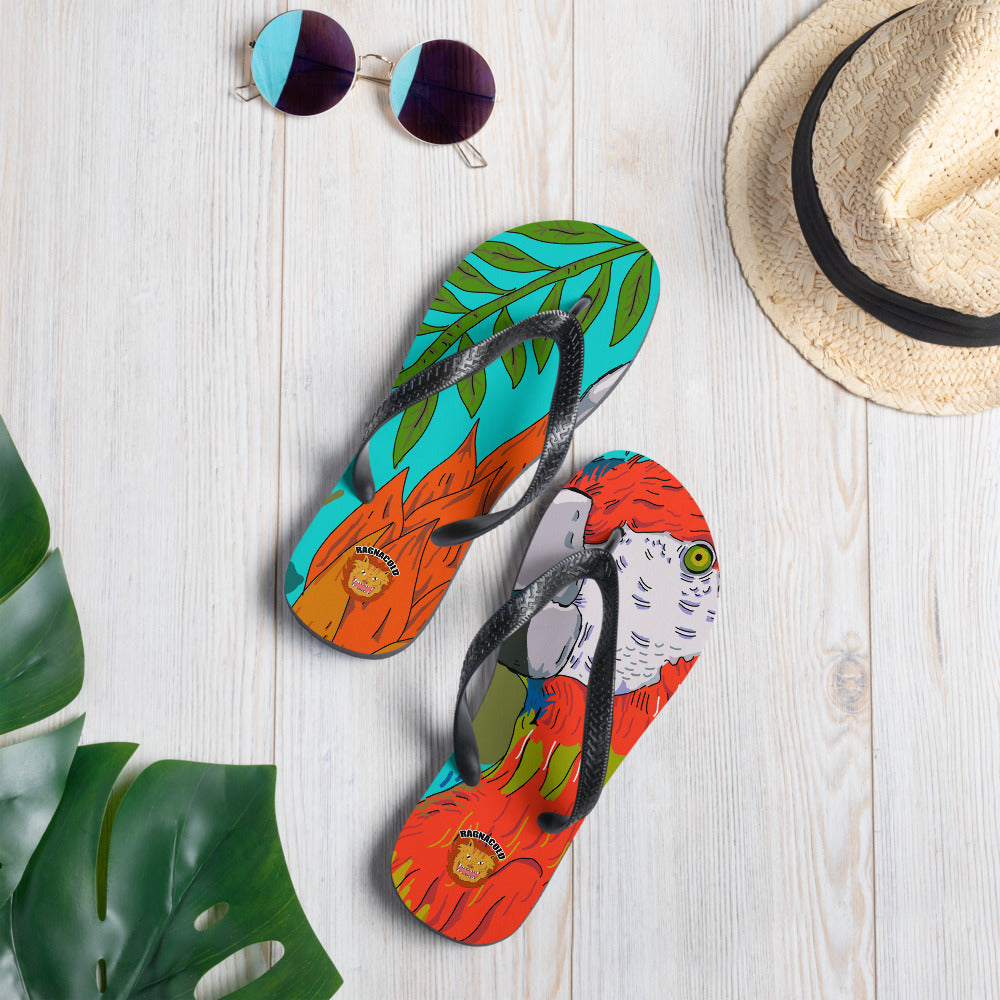 Flip-Flops tropical birds - ragnacold